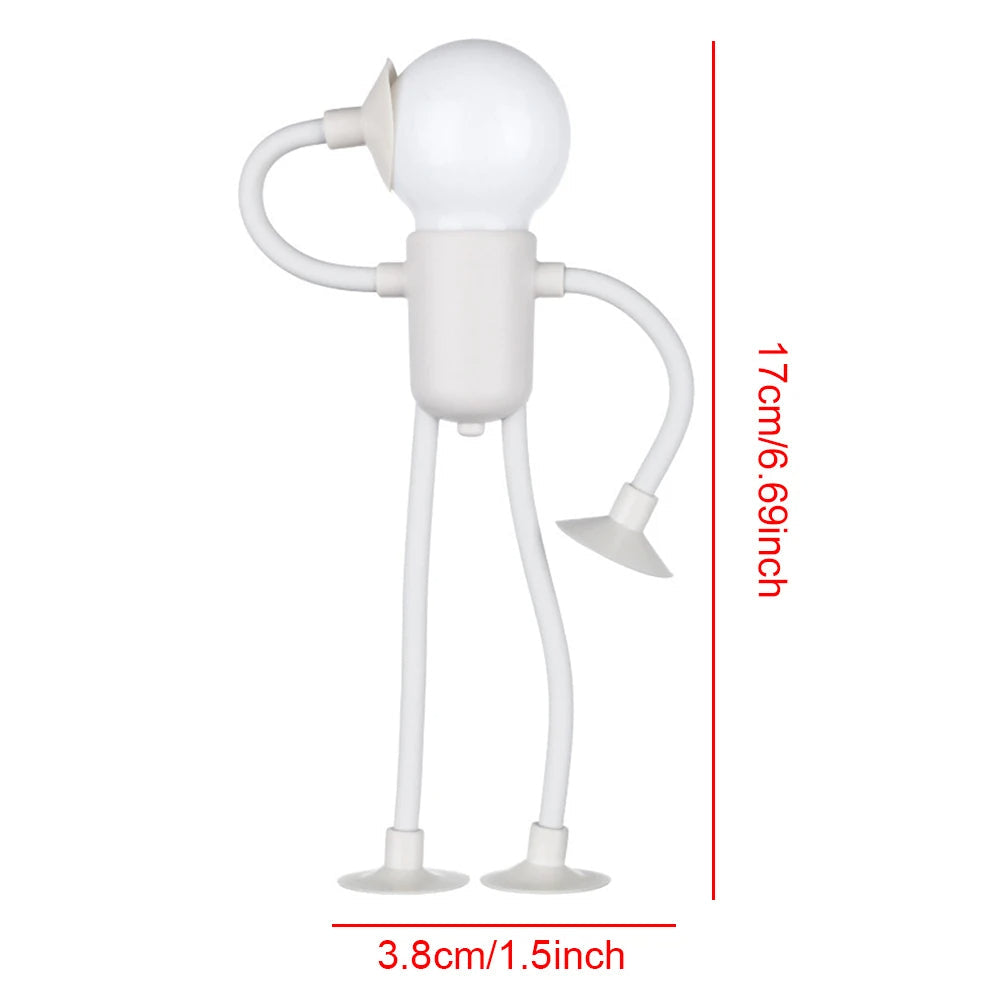 Creative Bendable Cartoon Night Light with Suction