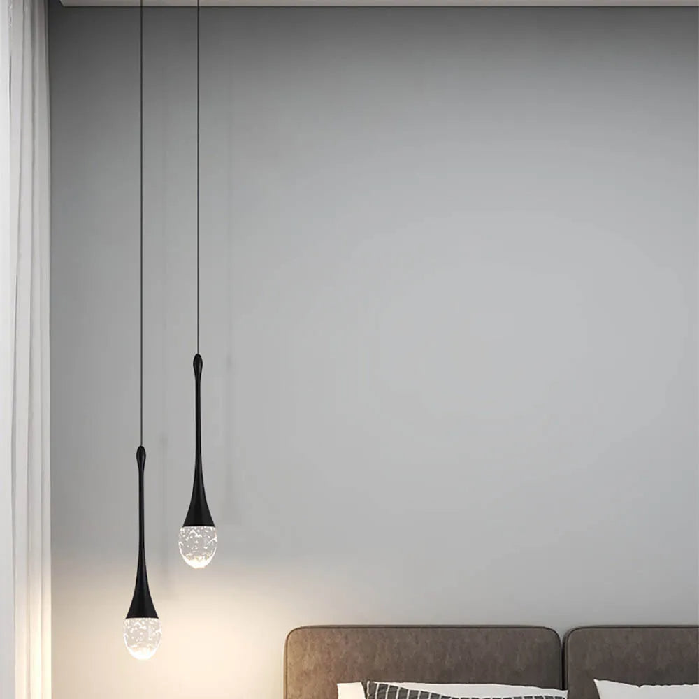 Glass Pendant Lamp with Warm Light Glow - Vetra