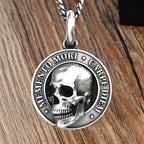 Skull Necklace Made of Titanium Steel