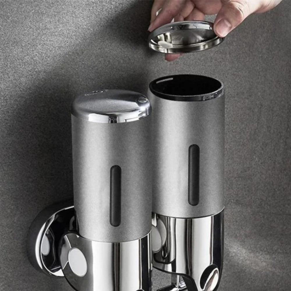 Modern Wall-Mounted Soap Dispenser – Stylish Bathroom Accessory for Liquid Soap, Lotion or Sanitiser