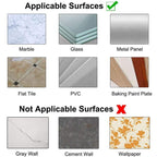 Non-perforating, non-marking screw stickers, 10 pieces
