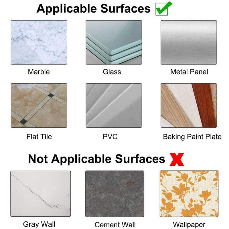Non-perforating, non-marking screw stickers, 10 pieces