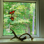 Stained Monarch Butterfly Window Decor