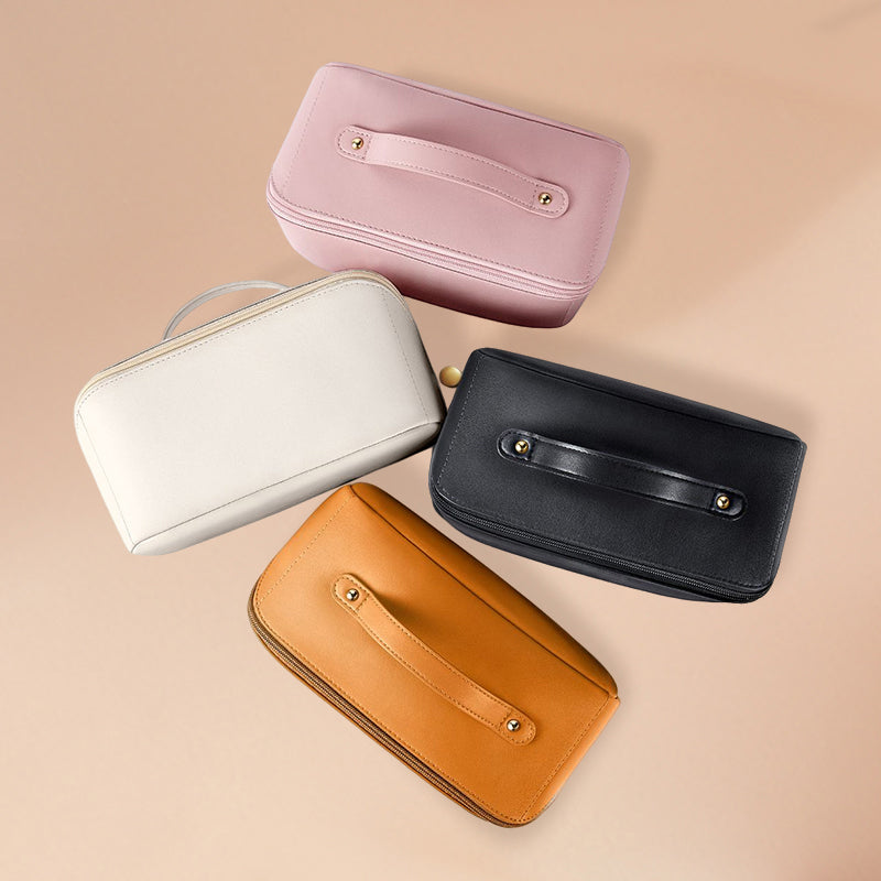 Water-Resistant Travel Cosmetic Bag with Large Capacity