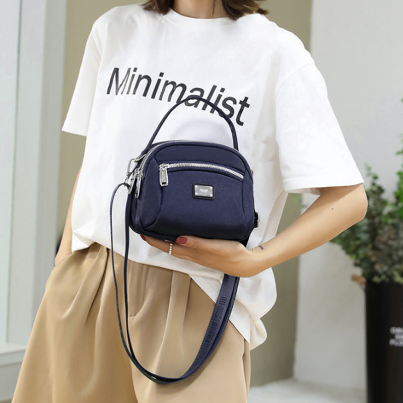 Light solid nylon shoulder bag