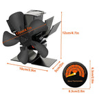 Best Wood Burner Stove Fan for Log Burning Fire Stove