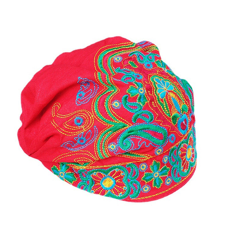 Ethnically embroidered turban