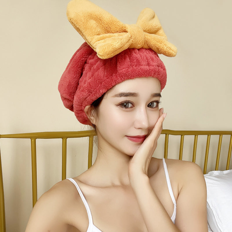 Super absorbent hair towel wrap