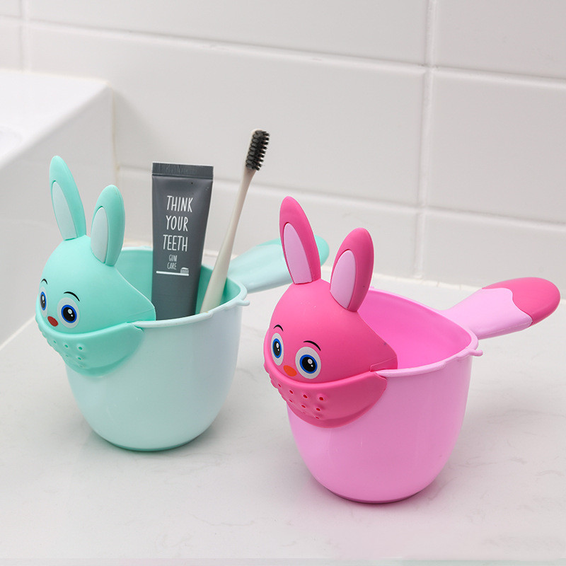 Kids Shampoo Rinse Cup – Bunny Shampoo Head Washer for Kids