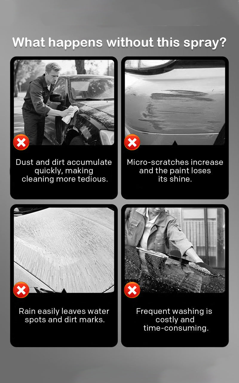 3-in-1 Car Coating Spray for Cleaning, Scratch Repair and Paint Polishing