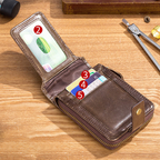 Multifunctional Anti-RFID Leather Wallet