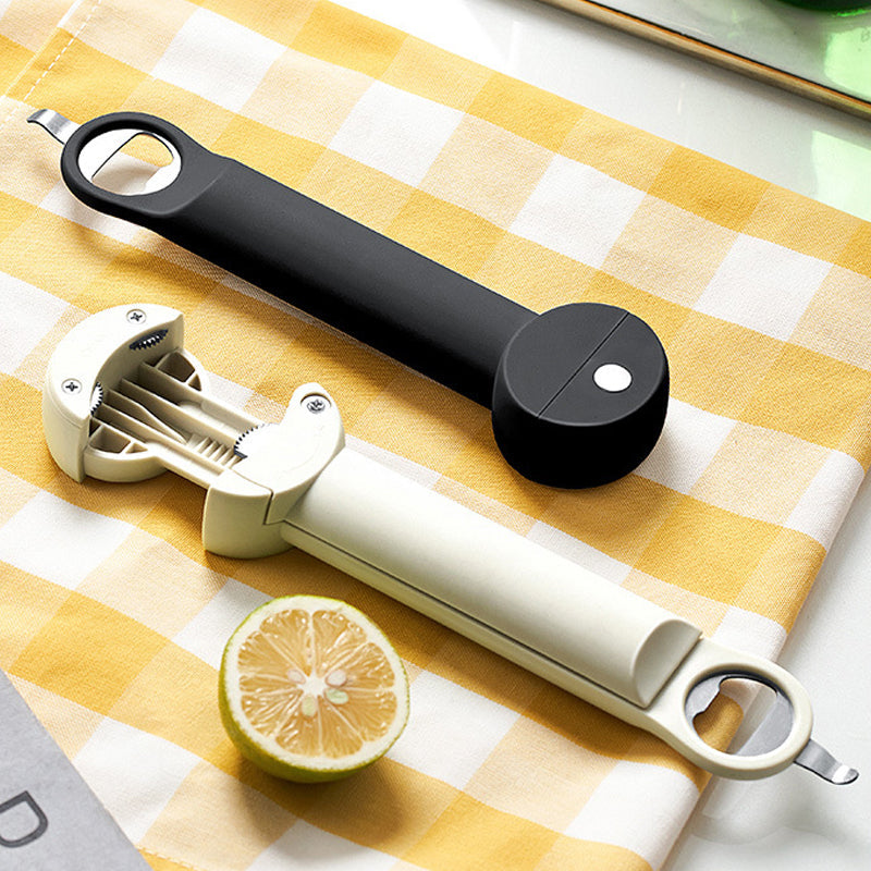 Adjustable can opener made of stainless steel
