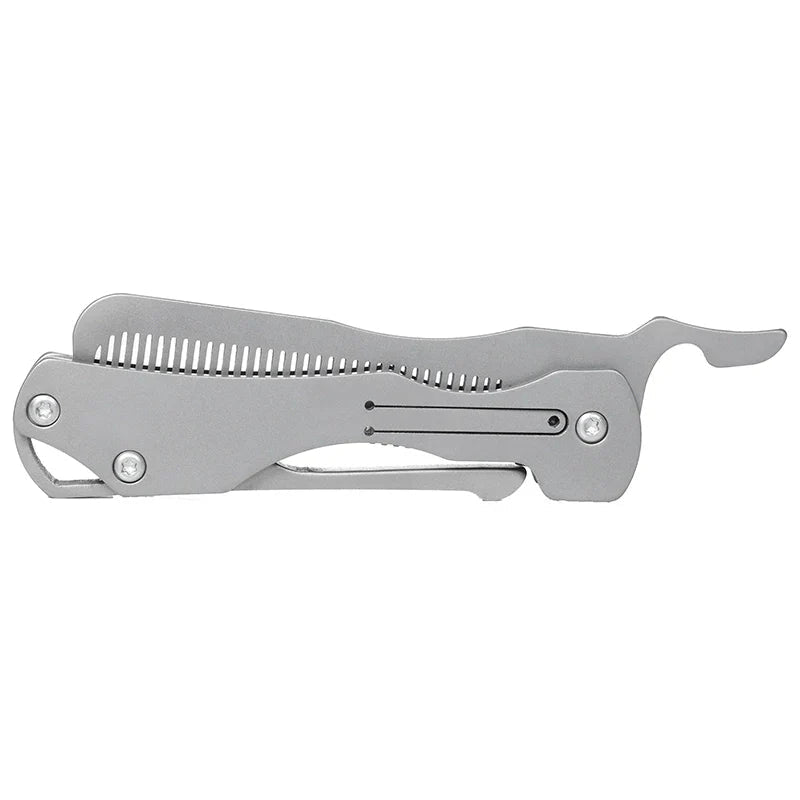 Pure Titanium Folding Comb - Anti-Static Travel Massage Comb