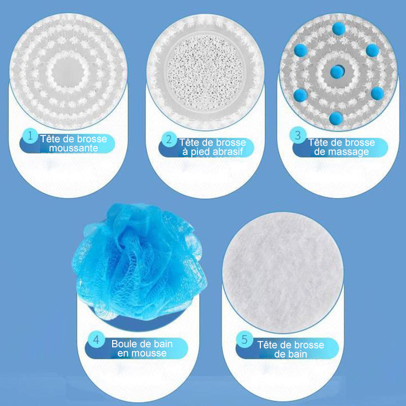 5-in-1 electric shower brush