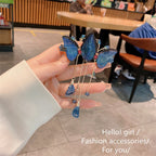 Dreamy butterfly hair clip with fringes