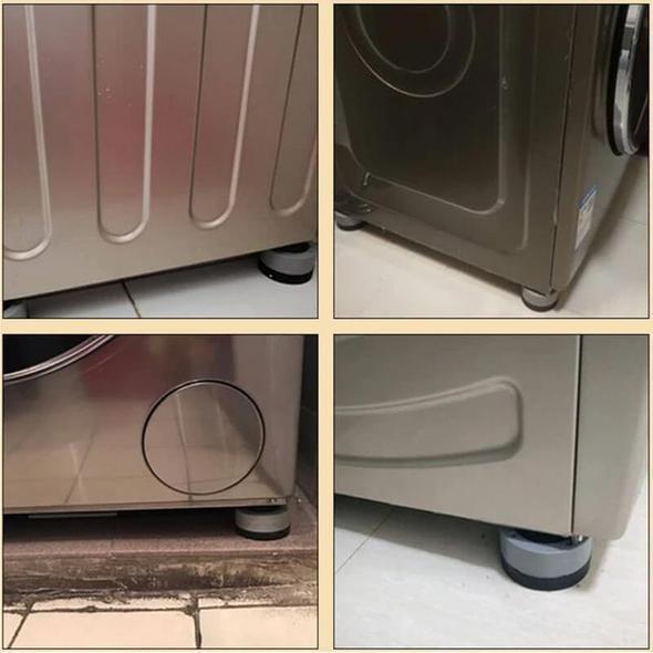 Non-slip and sound-absorbing washing machine feet