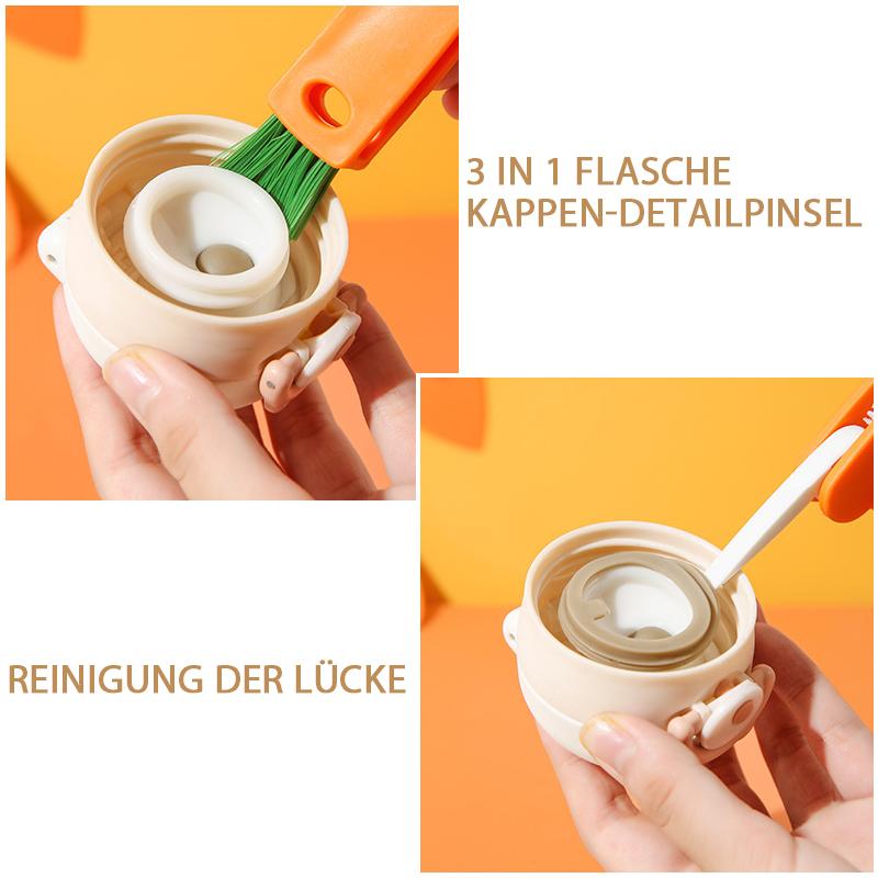 Creative 3-in-1 Multifunctional Cleaning Brush for Cup Lids