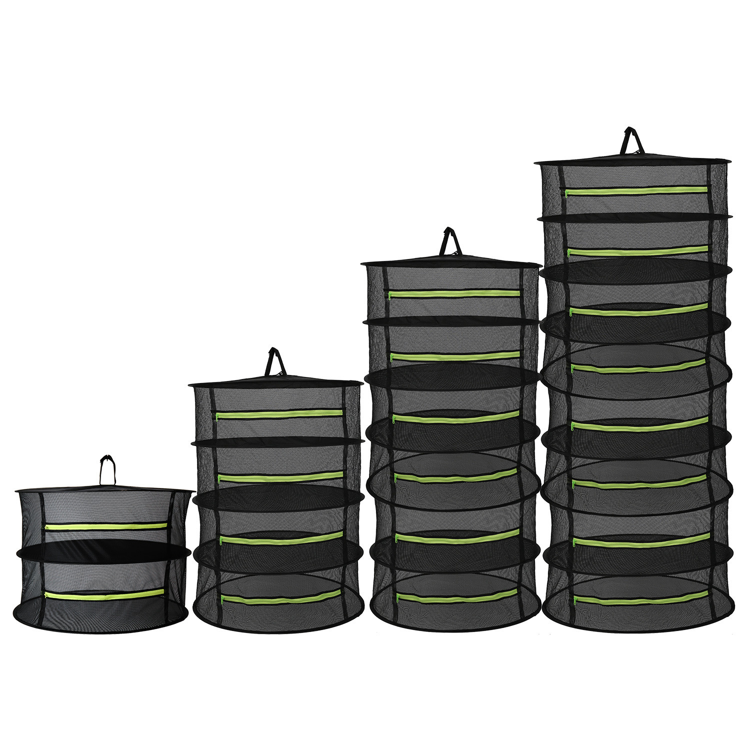Foldable drying basket for fruits, vegetables, and herbs – Multi-tier net storage for quick drying process