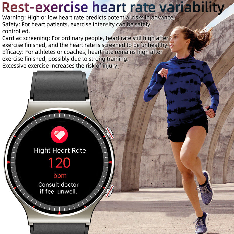 CFDA EKG Blood Oxygen Heart Rate Health Monitoring Smart Watch