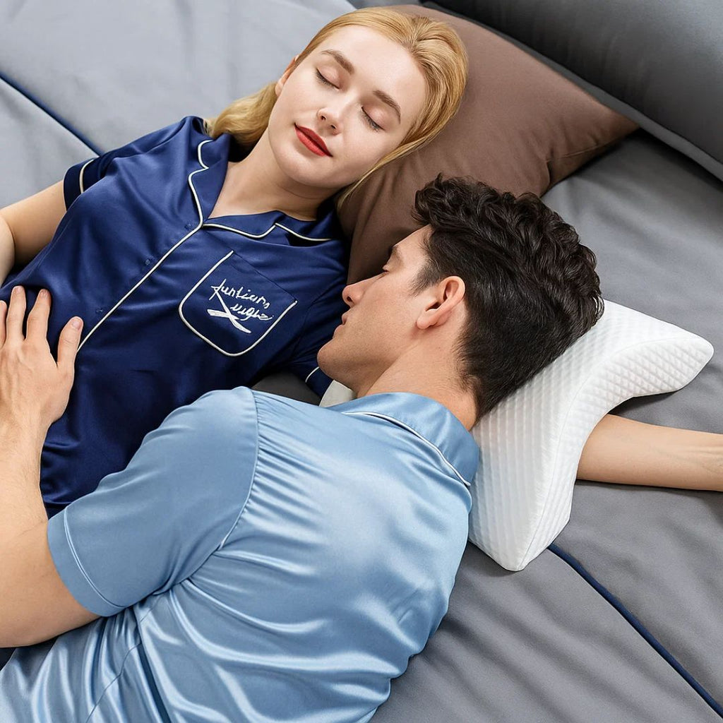 Spine Relief & Posture Alignment – Contour Memory Foam – Pain-Free Deep Sleep Support