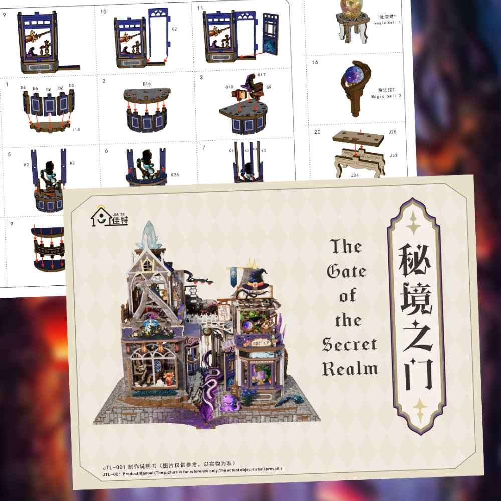 The Gate of the Secret Realm DIY Mini House Kit l DIY Miniature Kit