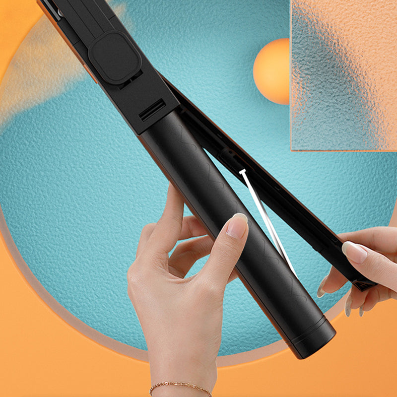 Selfie stick with LED fill light