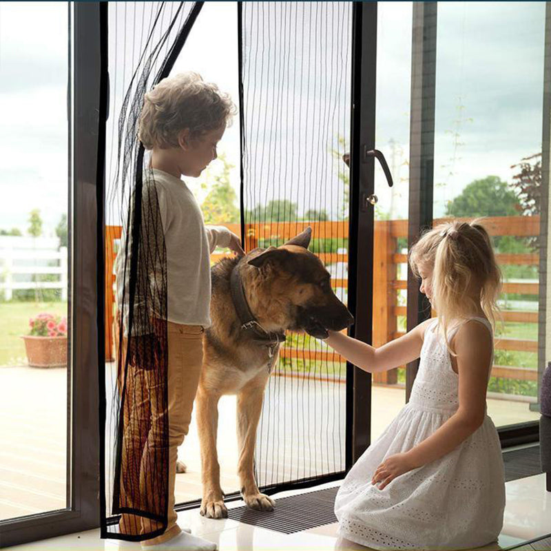 Magnetic Fly Screen Door with Velcro Closure