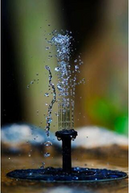 Solar-powered water bubbler for bird baths – bubble fountain with solar panel