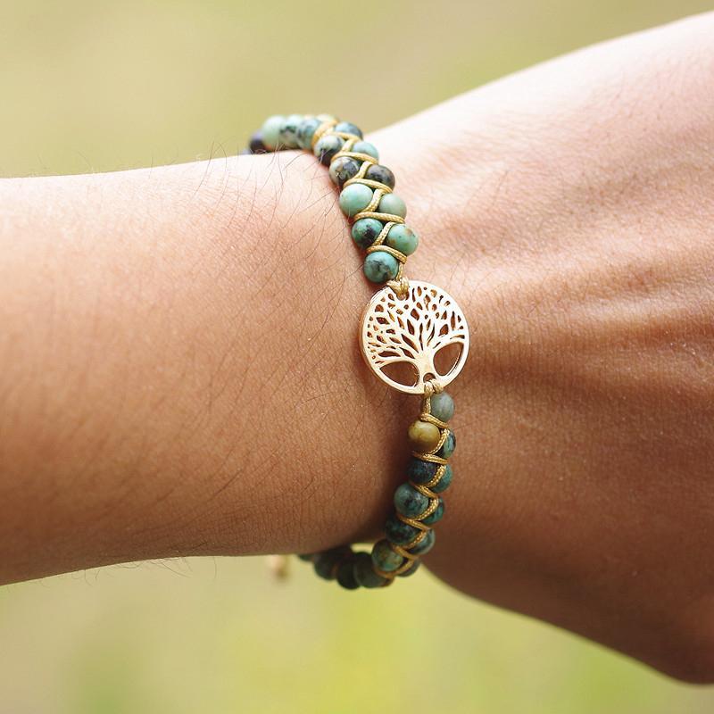 Handmade Bracelet Tree of Life Braided