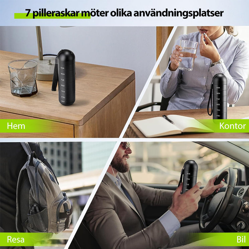 7-Day Portable Pill Organizer for Travel