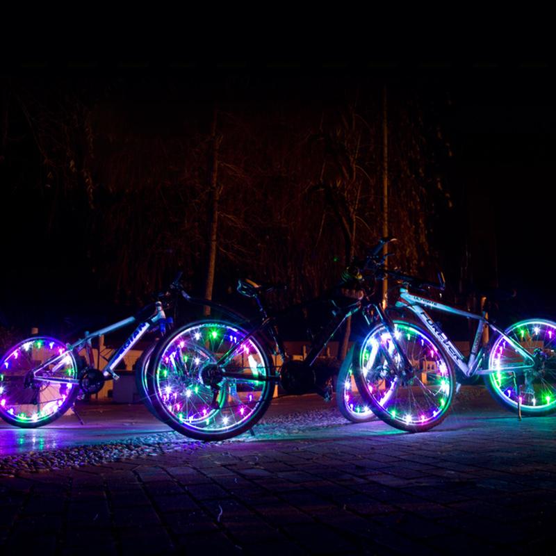 Bicycle tire lights strip