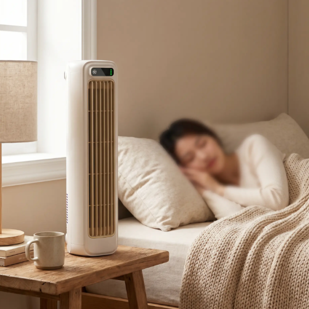 Wall-mounted cooling fan for kitchen use
