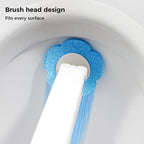 Toilet Wand Kit, Disposable Toilet Cleaning System with 18 Refill Heads