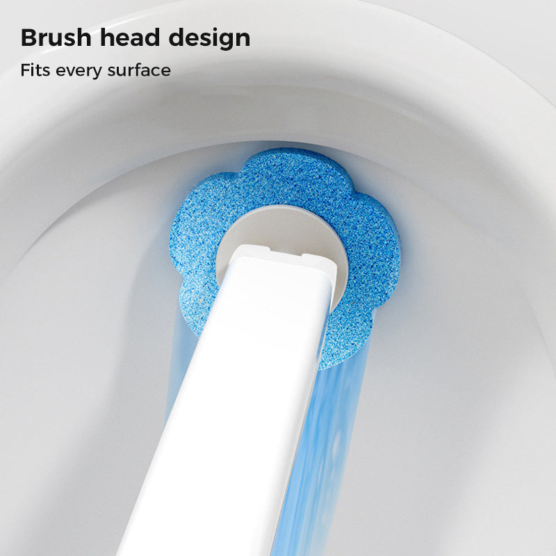 Toilet Wand Kit, Disposable Toilet Cleaning System with 18 Refill Heads