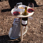 Outdoor portable DIY folding table for wine