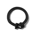 U-shaped buckle nylon braided bracelet
