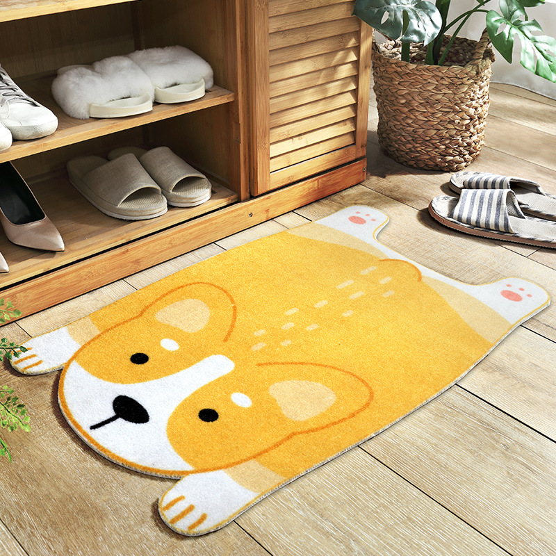Cute Animal Non-Slip Mat – Pet Design for Kitchen, Bathroom and Hallway