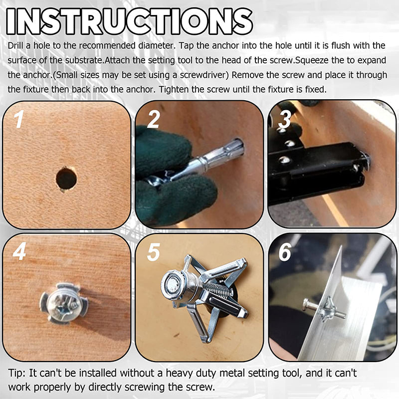 Expansion Bolt Petal Nut (50 pieces)