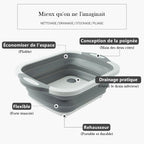 Ciaovie collapsible cutting board with dish container