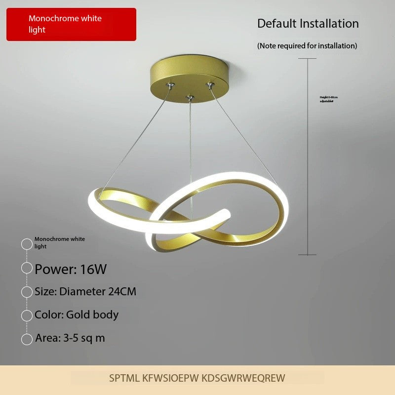 Creative Minimalist LED Mini Pendant Light for Balconies & Aisles (2 Sizes, Dimmable)