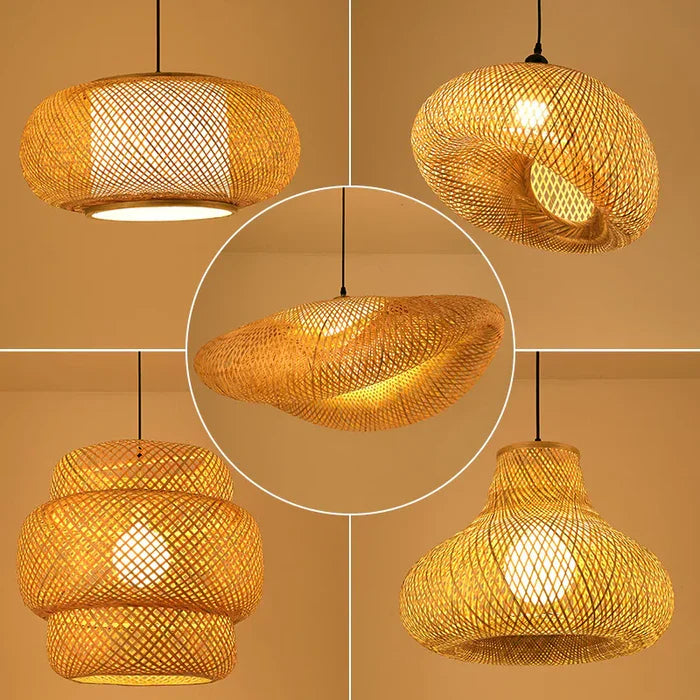 Handmade Rattan Pendant Light - RayaLight