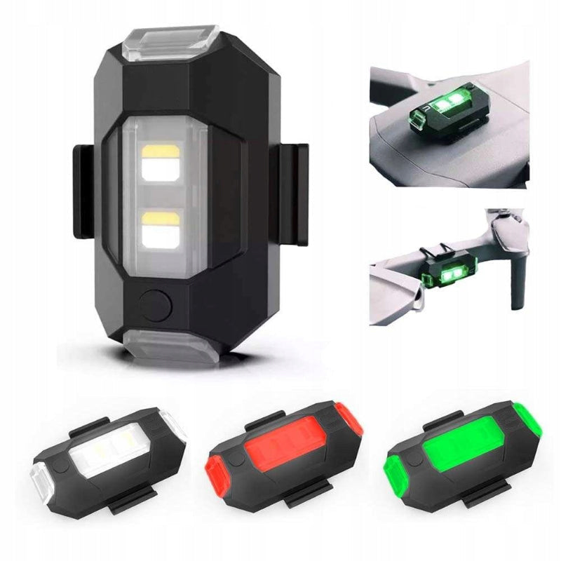 4 Colors LED Airplane Strobe Lights & USB Charging