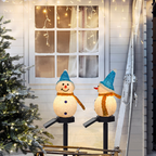 Solar light snowman