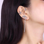 Rhinestone Swallow Earrings