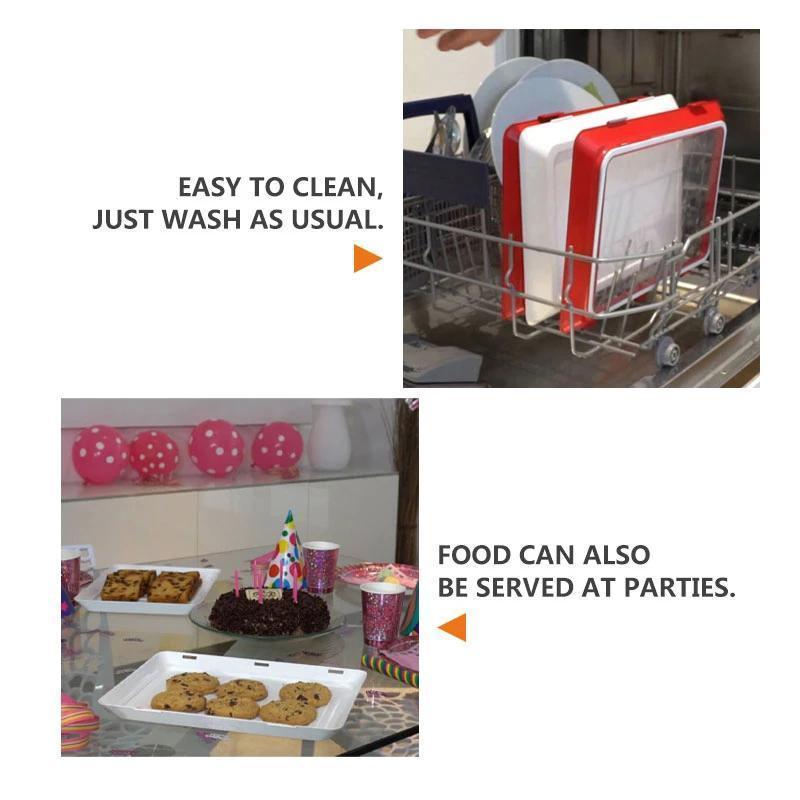 Stackable Vacuum Food Preservation Trays