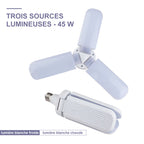 Foldable deformable universal garage lamp