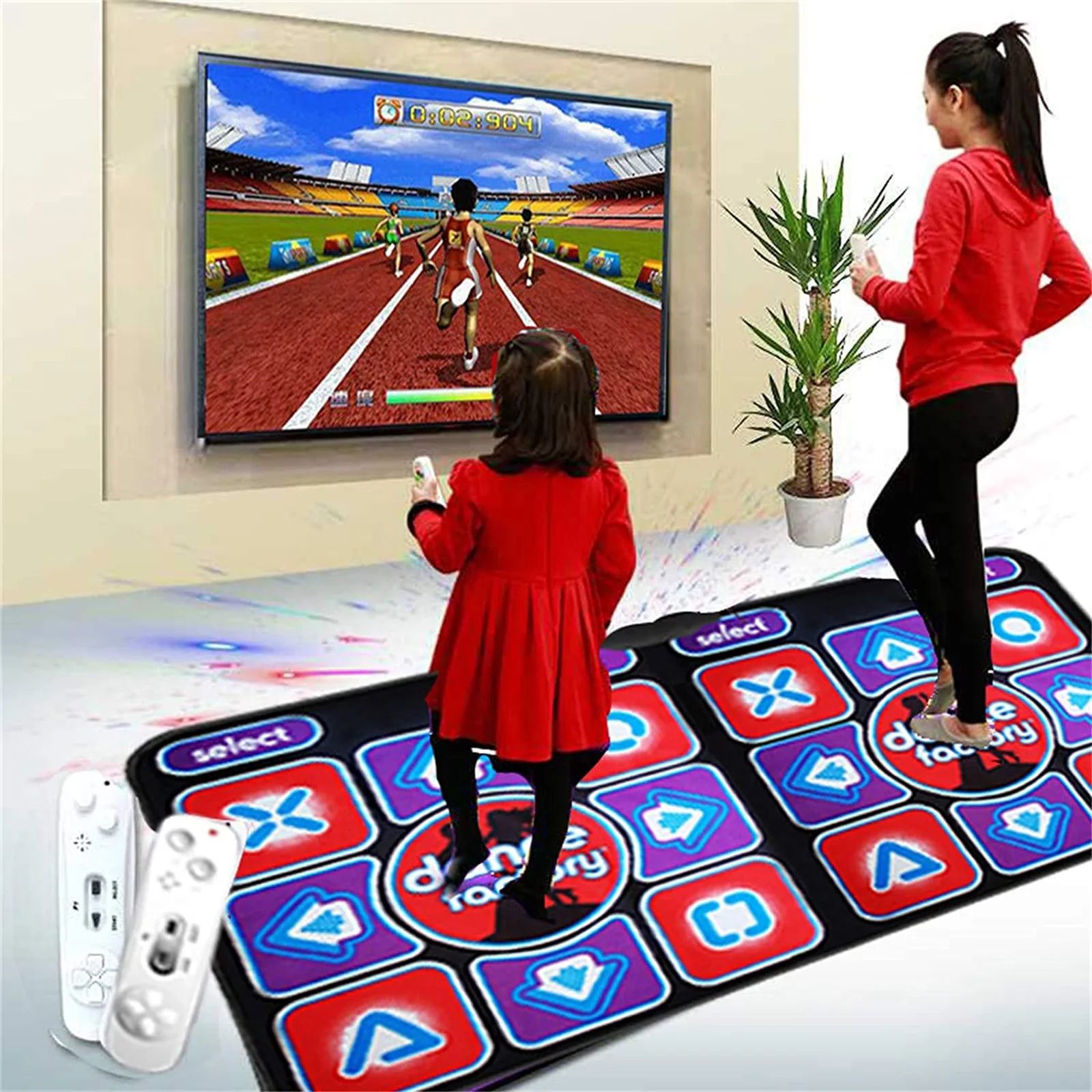 Double Dance Mat with Remote Control - RhythmFlex