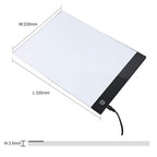 Drawing board with LED light
