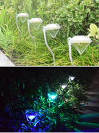 Solar Garden Light in Diamond Shape – LED Lamps for Outdoor Decoration and Lighting