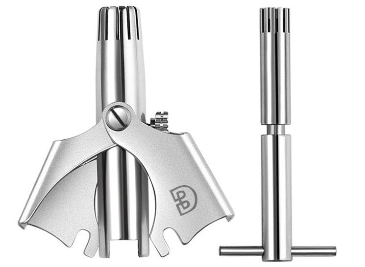 Portable Stainless Steel Manual Waterproof Nose Hair Trimmer, for Men and Women